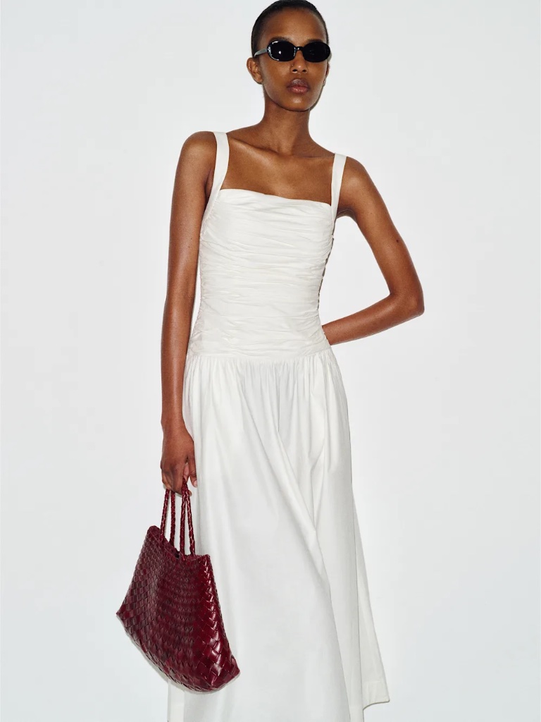 Nwt Reformation Nesta Dress Ivory - Size 12